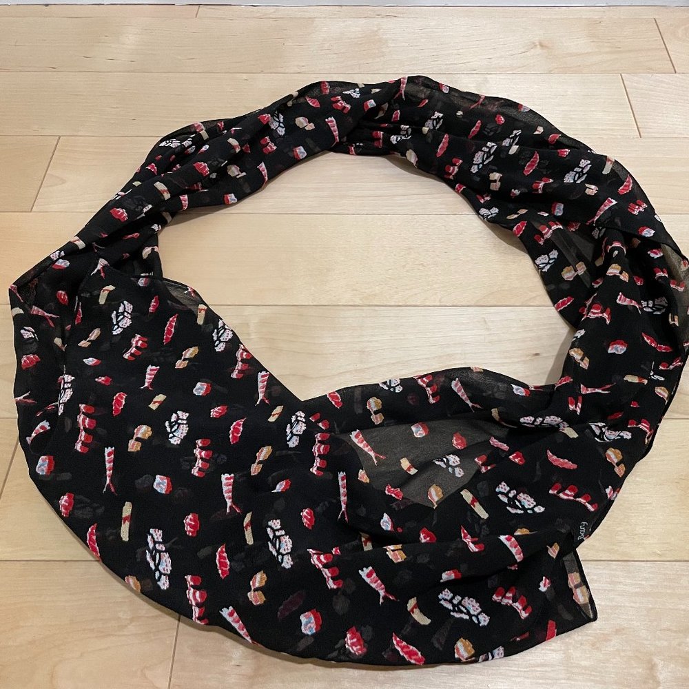Sheer Vintage Sushi Scarf